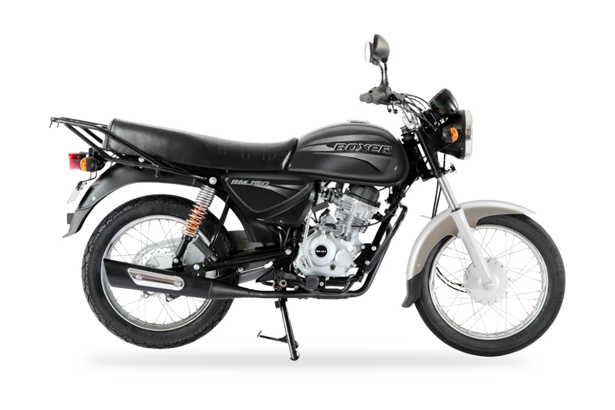 Bajaj Boxer 150, vista lateral