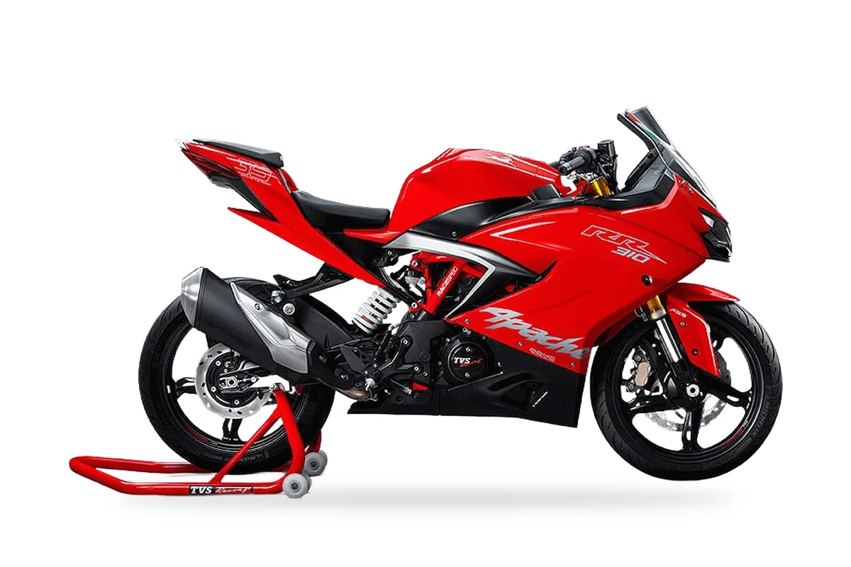 TVS Apache RR 310, vista lateral