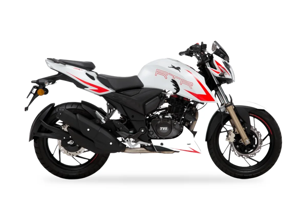 TVS Apache RTR 200 4V, vista lateral