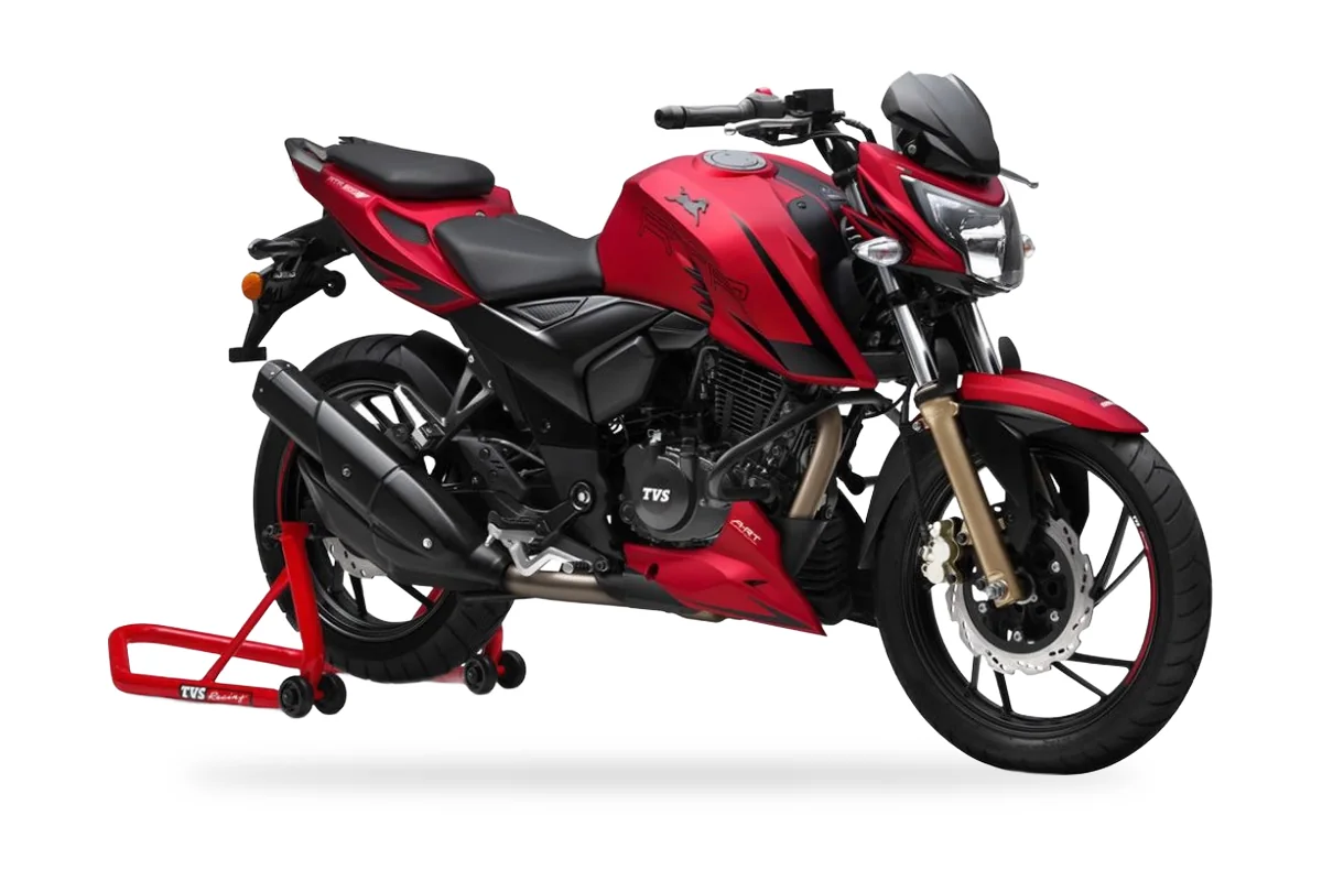 TVS Apache RTR 200 4V EFi ABS, vista lateral